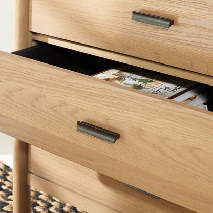 Bordonaro 66 in. Oak Veneer Dresser - Natural