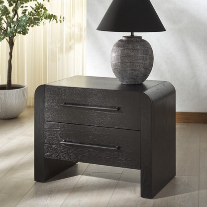 Varesino 29 in. Rubberwood Nightstand