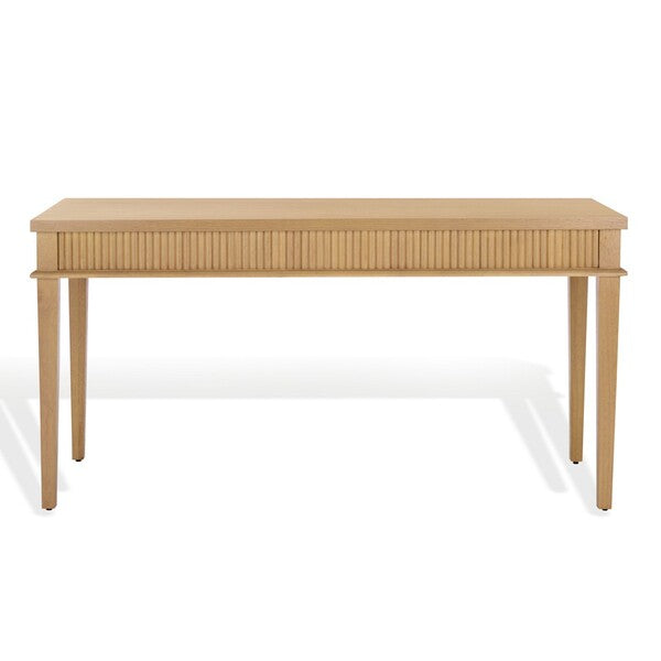 Spoleto 60 in. Rubber Wood Desk - Oak
