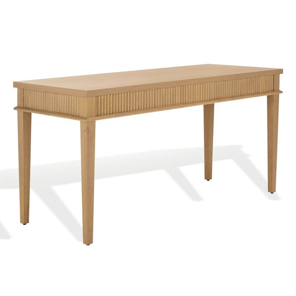 Spoleto 60 in. Rubber Wood Desk - Oak