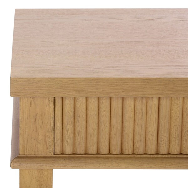 Spoleto 60 in. Rubber Wood Desk - Oak