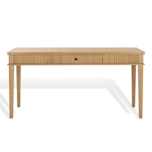 Spoleto 60 in. Rubber Wood Desk - Oak