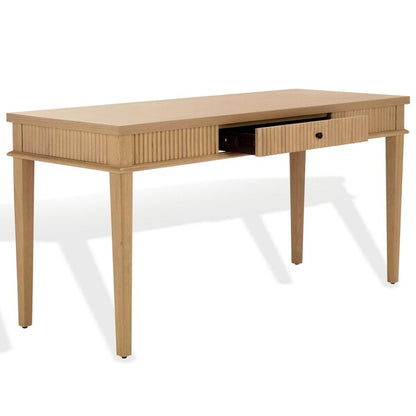 Spoleto 60 in. Rubber Wood Desk - Oak