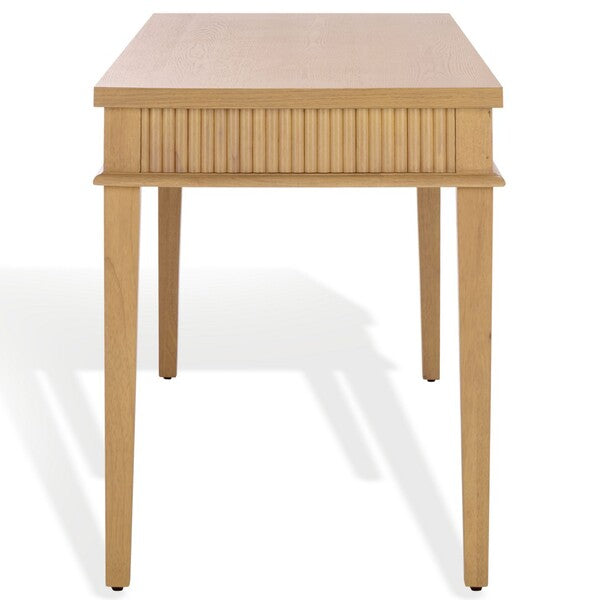 Spoleto 60 in. Rubber Wood Desk - Oak