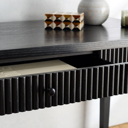 Spoleto 60 in. Rubber Wood Desk - Black