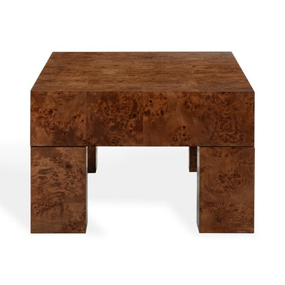 Valera 55 in. Burl Wood Coffee Table
