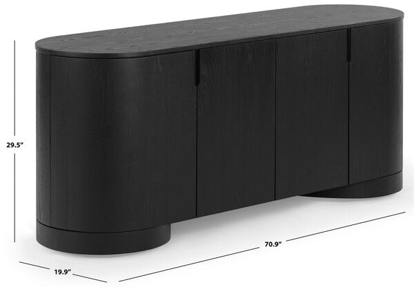Tiberina 71 in. Rubber Wood Sideboard