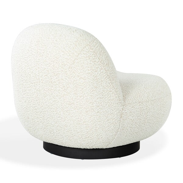 Ginesio Boucle Accent Chair - Ivory
