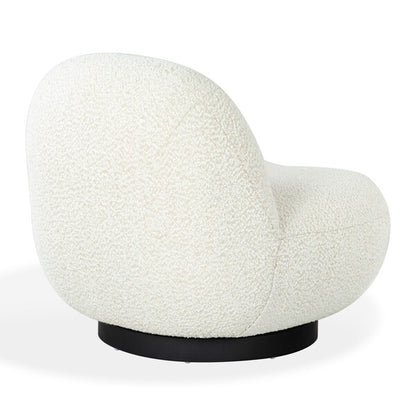 Ginesio Boucle Accent Chair - Ivory