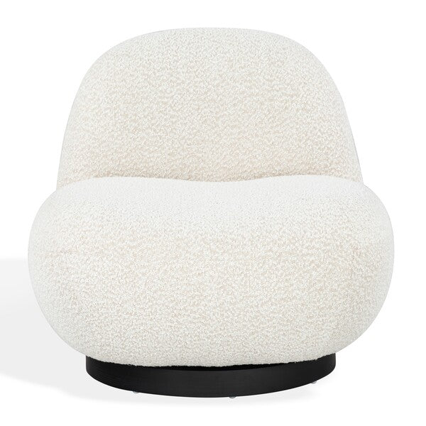 Ginesio Boucle Accent Chair - Ivory