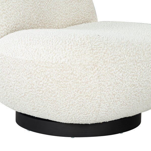 Ginesio Boucle Accent Chair - Ivory