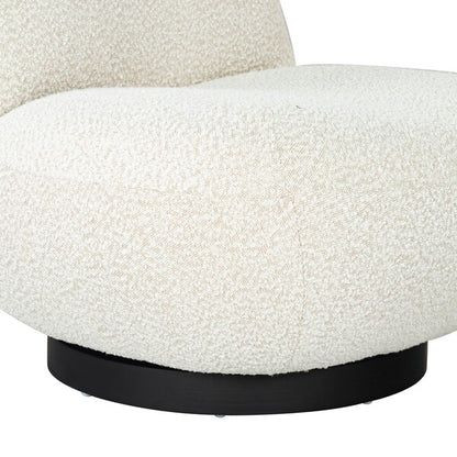 Ginesio Boucle Accent Chair - Ivory