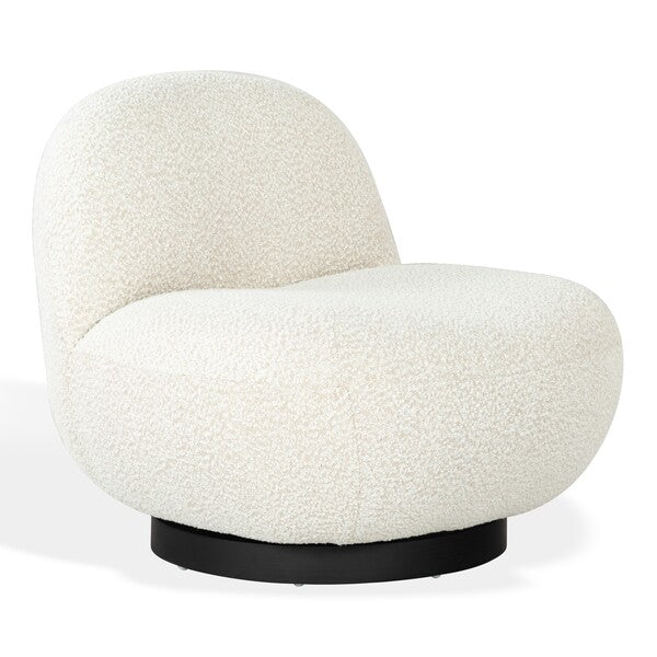 Ginesio Boucle Accent Chair - Ivory