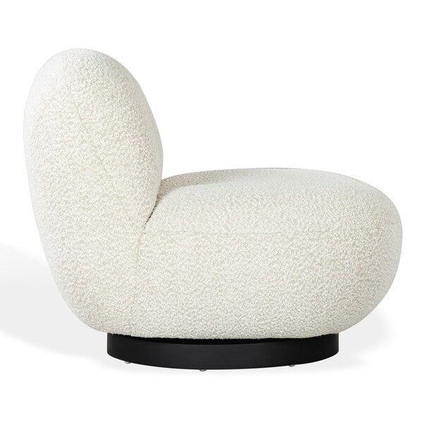 Ginesio Boucle Accent Chair - Ivory