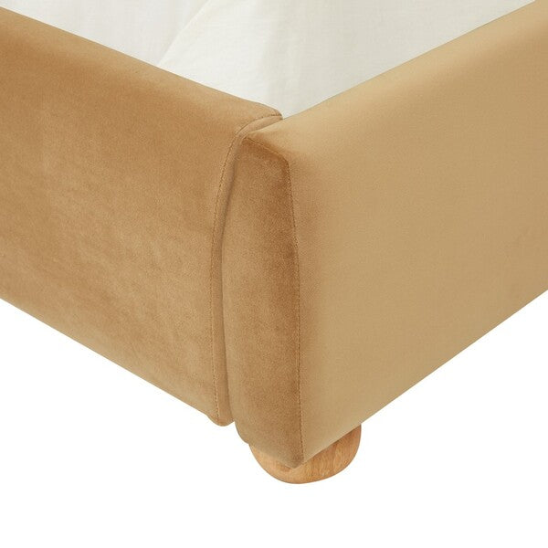 Lumenera 89 in. Velvet King Bed