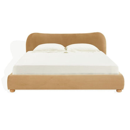 Lumenera 89 in. Velvet King Bed