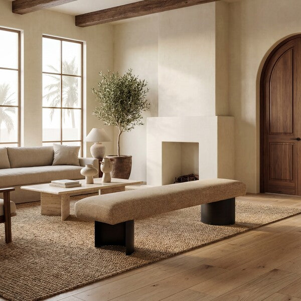 Olda Metal Legs Bench