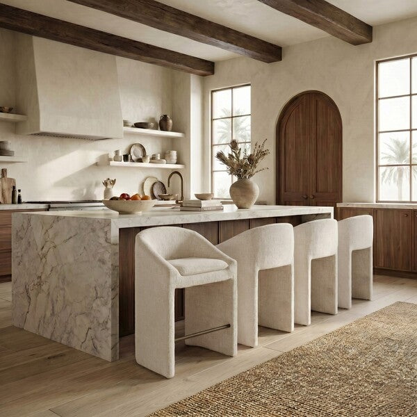 Caserta Chenille Counter Stool