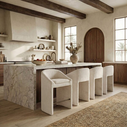 Caserta Chenille Counter Stool