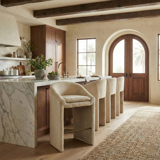 Padova Chenille Bar Stool