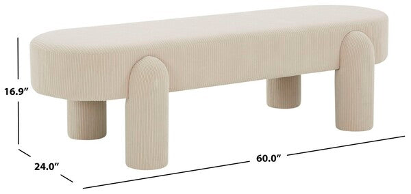 Tortona Corduroy Bench