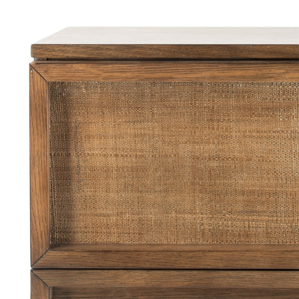 Cella 63 in. Rustic Oak Veneer Dresser - Natural
