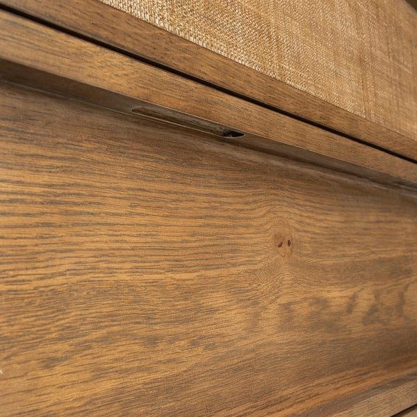 Cella 63 in. Rustic Oak Veneer Dresser - Natural