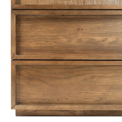 Cella 63 in. Rustic Oak Veneer Dresser - Natural