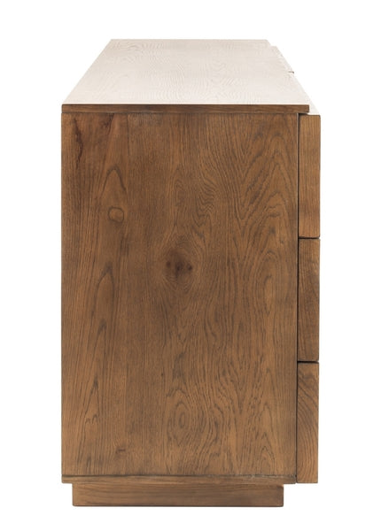Cella 63 in. Rustic Oak Veneer Dresser - Natural