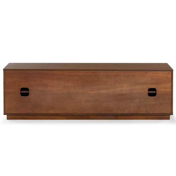 Tiglio 63 in. Oak Veneer Media Stand - Walnut