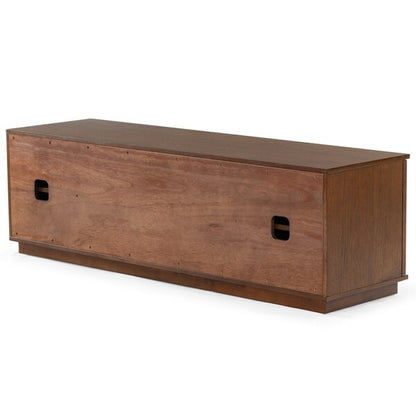 Tiglio 63 in. Oak Veneer Media Stand - Walnut