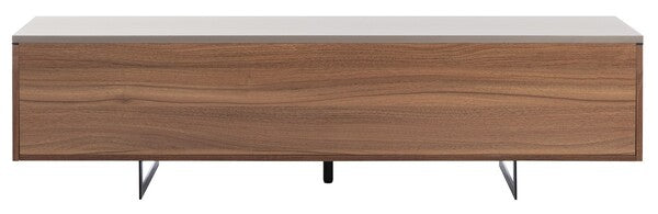 Lamis 60 in. Walnut Chevron TV Stand