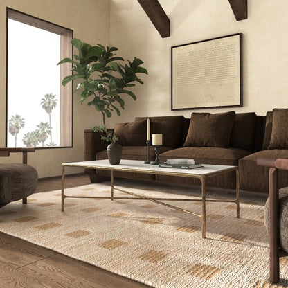 Torinese 48 in. Glass Top Coffee Table