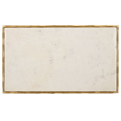 Torinese 48 in. Marble Top Coffee Table
