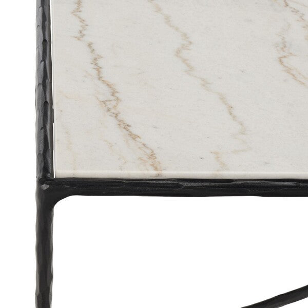 Torinese 48 in. Marble Top Coffee Table - Black