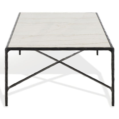 Torinese 48 in. Marble Top Coffee Table - Black