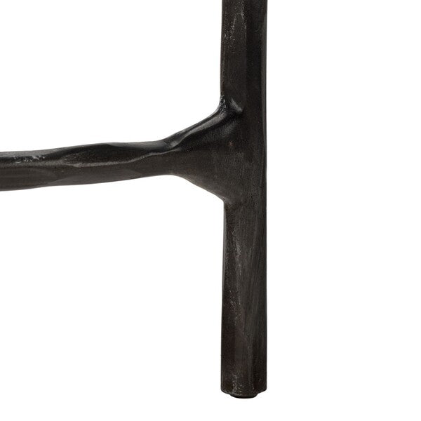 Torinese 48 in. Marble Top Console Table - Black