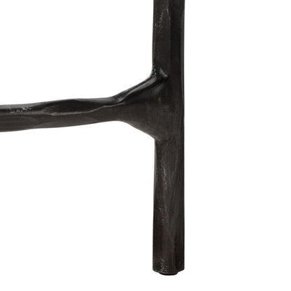 Torinese 48 in. Marble Top Console Table - Black