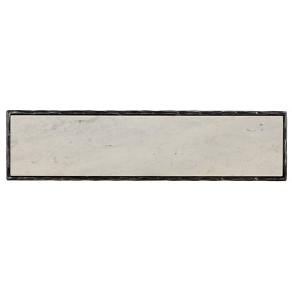Torinese 48 in. Marble Top Console Table - Black