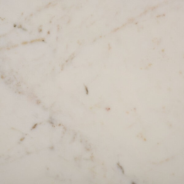 Torinese 20 in. Square Marble Top Accent Table - Brass