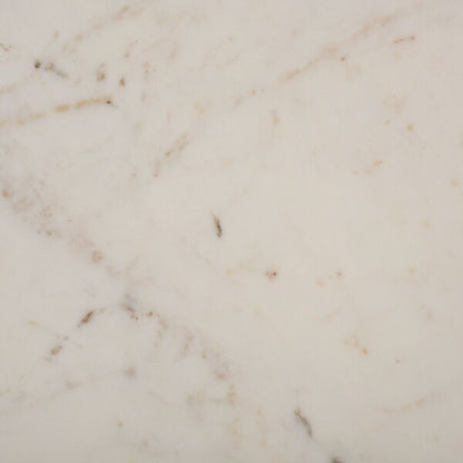 Torinese 20 in. Square Marble Top Accent Table - Brass