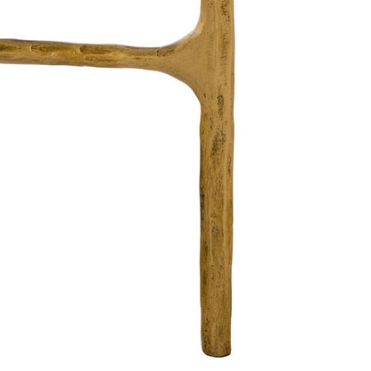 Inferiore 36 in. Demilune Marble Top Console Table - Brass