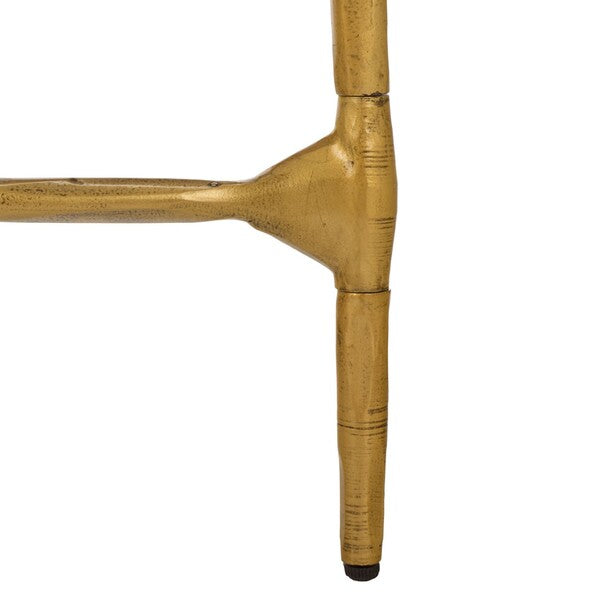 Polenta 42 in. Metal and Marble Console Table