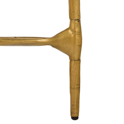 Polenta 42 in. Metal and Marble Console Table