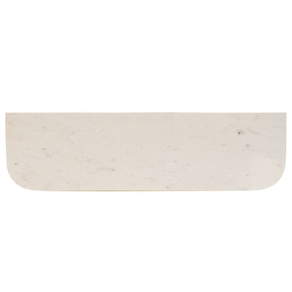 Polenta 42 in. Metal and Marble Console Table