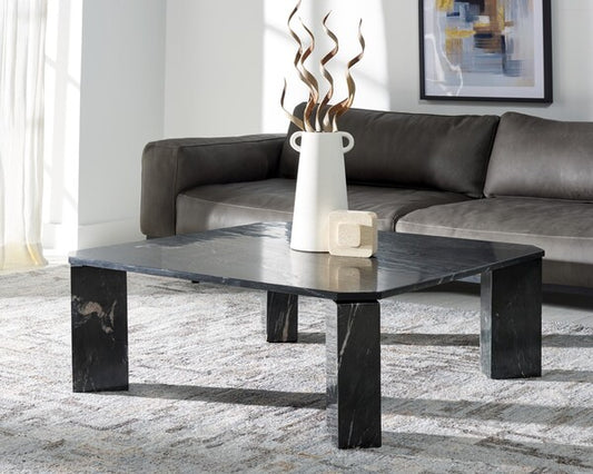 Creda 40 in. Marble Coffee Table