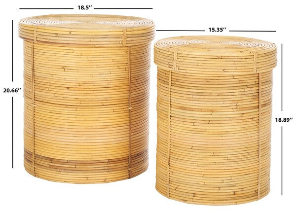 Visano Rattan Basket - Set of 2