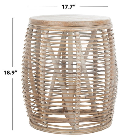 Veleso 19 in. Rattan Accent Table