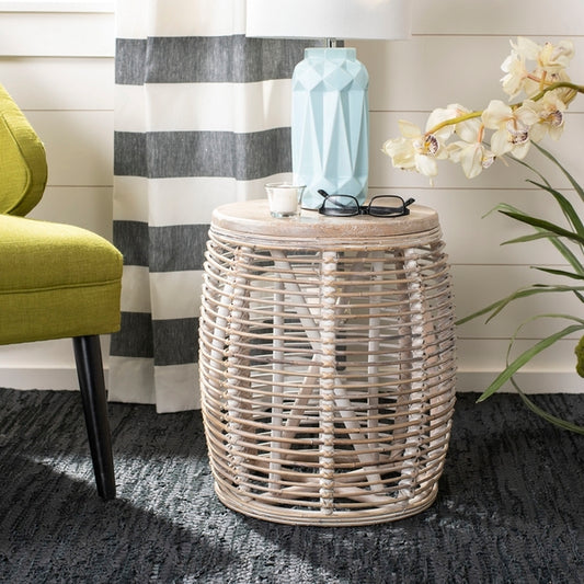 Veleso 19 in. Rattan Accent Table