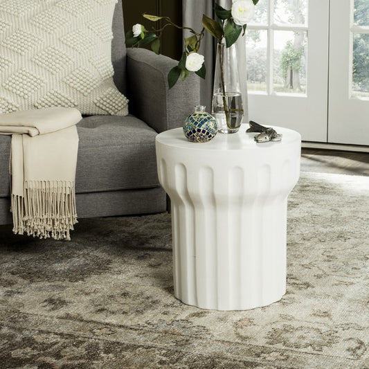 Pomaia 18 in. Concrete Accent Table